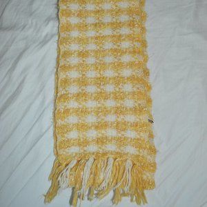 Yellow & White Women's Banana Republic Scarf